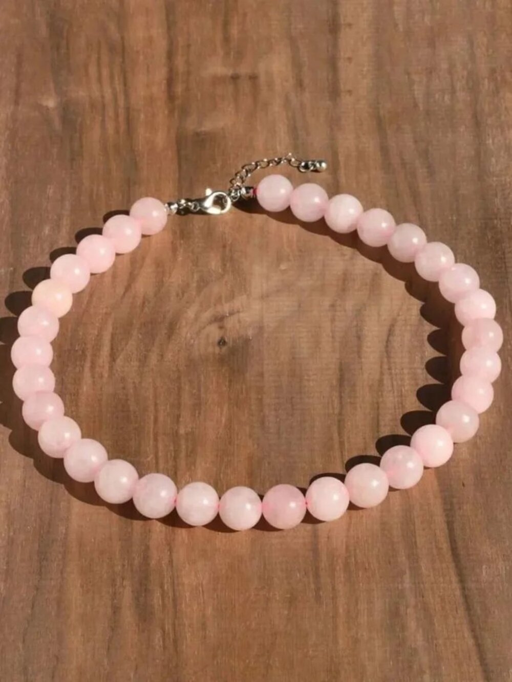 Rose Quartz Beaded Necklace Q1141